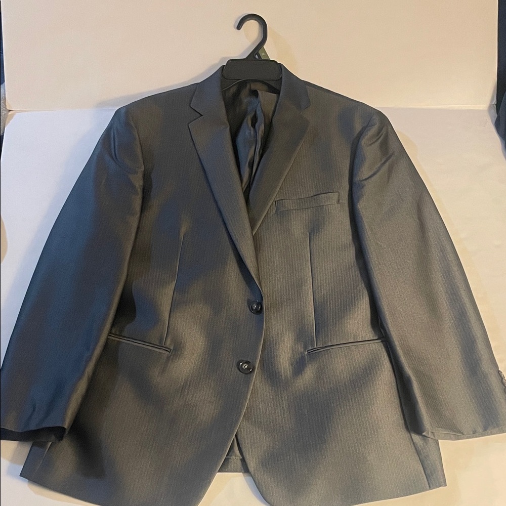 Calvin Klein Charcoal Gray Two-Button Sport Coat